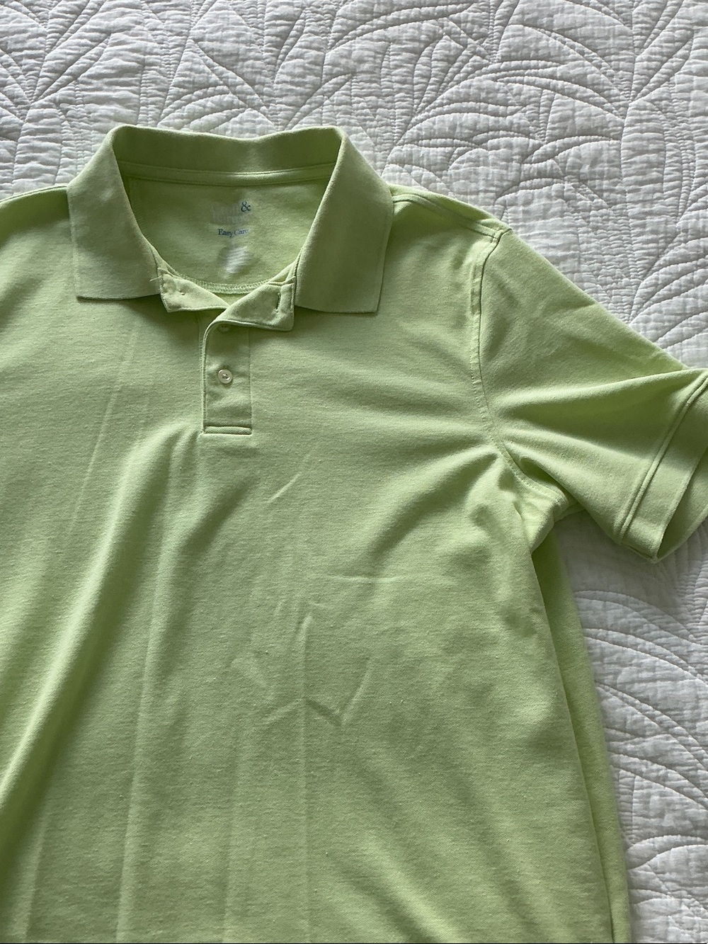 croft & barrow Light Green Kids Polo Shirt